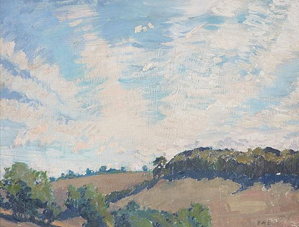 Landscape with high clouds by Herbert Ashwin Budd