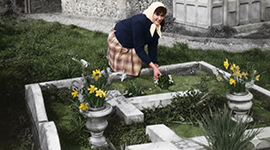 Barbara Budd Tending The Family Grave